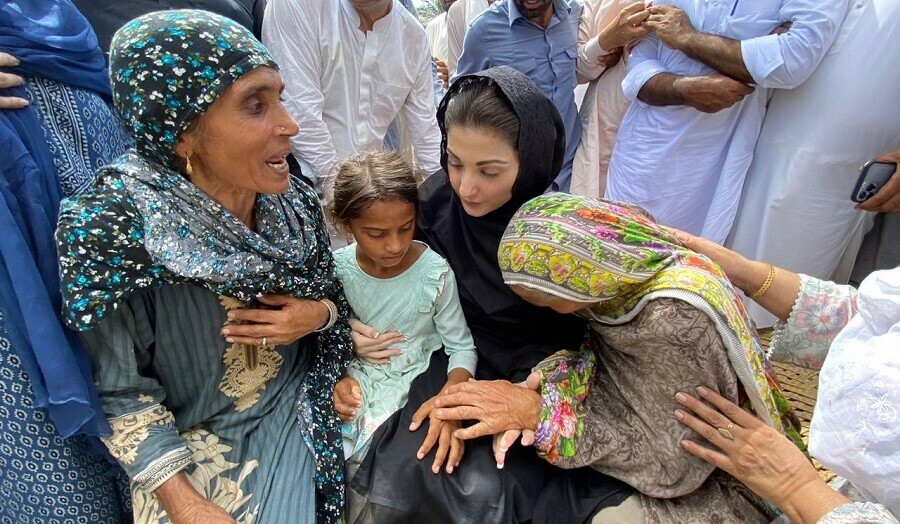 متاثرین کی بحالی کے واسطے مدد کرنے آگے آئیں، مریم نواز کی قوم سے اپیل
