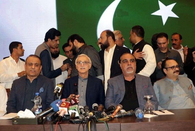 استحکام پاکستان پارٹی کا انتخابات میں کسی بھی جماعت سے الحاق نہ کرنے کا فیصلہ