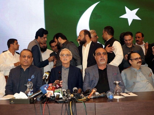 استحکام پاکستان پارٹی کا انتخابات میں کسی بھی جماعت سے الحاق نہ کرنے کا فیصلہ