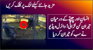 انسان اور چیتے کے درمیان حیران کن لڑائی